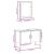 Set dulapuri de baie, 2 piese, stejar afumat, lemn prelucrat GartenMobel Dekor