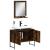 Set dulapuri de baie, 2 piese, stejar afumat, lemn prelucrat GartenMobel Dekor