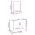 Set dulapuri de baie, 2 piese, stejar maro, lemn prelucrat GartenMobel Dekor