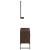 Set dulapuri de baie, 2 piese, stejar maro, lemn prelucrat GartenMobel Dekor