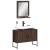 Set dulapuri de baie, 2 piese, stejar maro, lemn prelucrat GartenMobel Dekor
