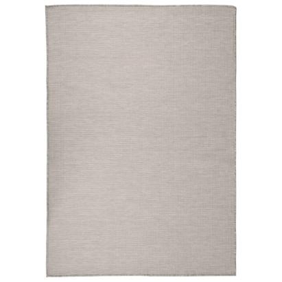 Covor de exterior, gri taupe, 160x230 cm, țesătură plată GartenMobel Dekor