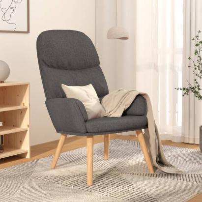 Scaun de relaxare, gri deschis, material textil GartenMobel Dekor