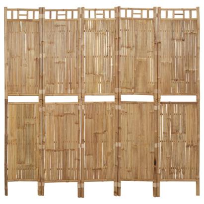 Paravan de cameră cu 5 panouri, 200 x 180 cm GartenMobel Dekor