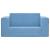 Canapea extensibilă de copii cu 2 locuri, albastru, pluș moale GartenMobel Dekor