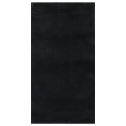 Covor lavabil, moale și pufos, 80x150 cm, anti-alunecare, negru GartenMobel Dekor