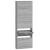 Pantofar, gri sonoma, 59x17x169 cm, lemn prelucrat GartenMobel Dekor