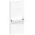 Pantofar, alb, 59x17x150 cm, lemn prelucrat GartenMobel Dekor