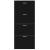 Pantofar, negru, 59x17x150 cm, lemn compozit GartenMobel Dekor