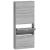 Pantofar, gri sonoma, 59x17x150 cm, lemn prelucrat GartenMobel Dekor