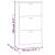 Pantofar, alb, 59x17x108 cm, lemn prelucrat GartenMobel Dekor