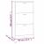 Pantofar, gri sonoma, 59x17x108 cm, lemn prelucrat GartenMobel Dekor