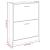 Pantofar, alb, 59x17x81 cm, lemn prelucrat GartenMobel Dekor