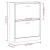 Pantofar, gri sonoma, 63x24x81 cm, lemn prelucrat GartenMobel Dekor