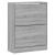 Pantofar, gri sonoma, 63x24x81 cm, lemn prelucrat GartenMobel Dekor