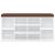 Bancheta pantofar, alb extralucios, 103x30x48 cm, lemn compozit GartenMobel Dekor