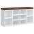 Bancheta pantofar, alb extralucios, 103x30x48 cm, lemn compozit GartenMobel Dekor