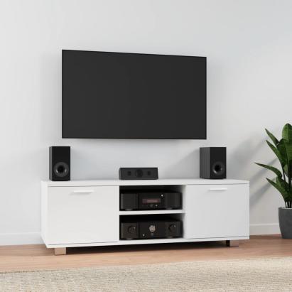 Comodă TV, alb, 120x40,5x35 cm, lemn prelucrat GartenMobel Dekor