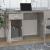 Birou cu sertar și dulap, gri beton 100x40x73 cm lemn prelucrat GartenMobel Dekor