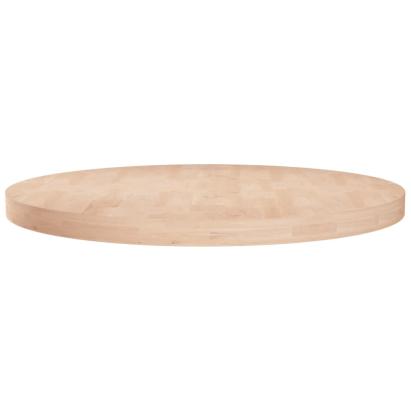 Blat de masă rotund, Ø70x4 cm, lemn masiv stejar netratat GartenMobel Dekor