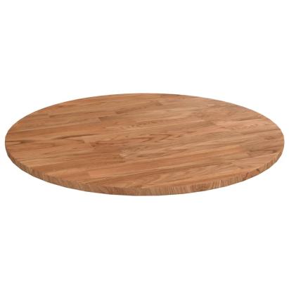 Blat de masă rotund maro deschis Ø40x1,5 cm lemn stejar tratat GartenMobel Dekor