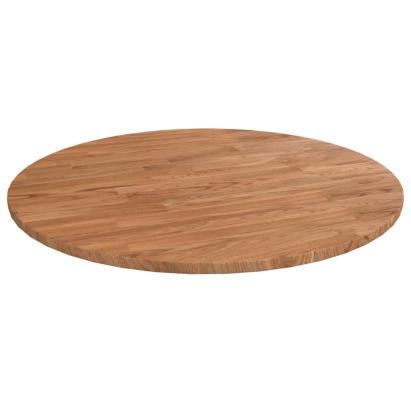 Blat de masă rotund maro deschis Ø60x1,5 cm lemn stejar tratat GartenMobel Dekor