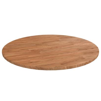 Blat de masă rotund maro deschis Ø80x1,5 cm lemn stejar tratat GartenMobel Dekor