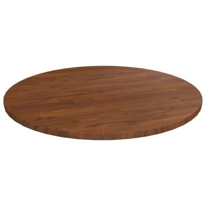 Blat de masă rotund maro închis Ø50x1,5 cm lemn stejar tratat GartenMobel Dekor