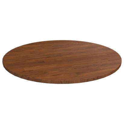Blat de masă rotund maro închis Ø70x1,5 cm lemn stejar tratat GartenMobel Dekor