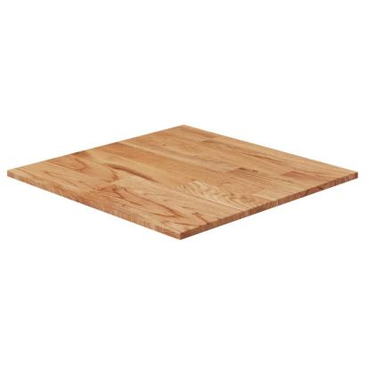 Blat masă pătrat maro deschis 40x40x1,5cm lemn stejar tratat GartenMobel Dekor