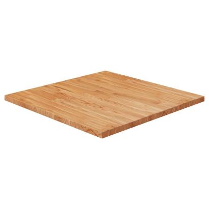 Blat masă pătrat maro deschis 70x70x2,5 cm lemn stejar tratat GartenMobel Dekor