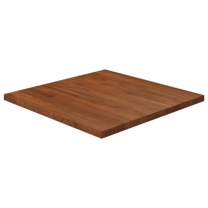 Blat de masă pătrat maro închis 60x60x2,5 cm lemn stejar tratat GartenMobel Dekor