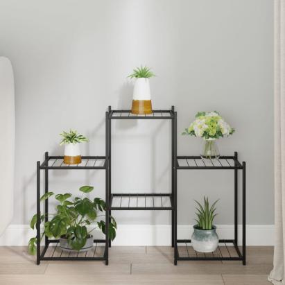 Suport pentru flori, 83x25x60 cm, negru, fier GartenMobel Dekor