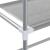Raft depozitare mașină spălat 2 niveluri gri 69x28x143 cm, fier GartenMobel Dekor