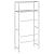 Raft depozitare mașină spălat 2 niveluri gri 69x28x143 cm, fier GartenMobel Dekor