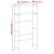 Raft depozitare mașină spălat 2 niveluri gri 69x28x143 cm, fier GartenMobel Dekor