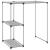 Raft depozitare peste mașină de spălat gri 87x55x90,5 cm fier GartenMobel Dekor