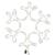 Figurină Crăciun fulg de zăpadă, 48 LED-uri, alb cald, 27x27 cm GartenMobel Dekor