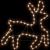 Figurină ren de Crăciun, 72 LED-uri, alb cald, 57x55x4,5 cm GartenMobel Dekor