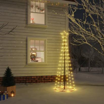 Brad de Crăciun conic, 108 LED-uri, alb cald, 70x180 cm GartenMobel Dekor