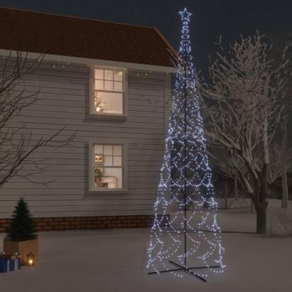 Brad de Crăciun conic, 3000 LED-uri, alb rece, 230x800 cm GartenMobel Dekor