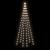 Brad de Crăciun pe catarg, 108 LED-uri, alb rece, 180 cm GartenMobel Dekor