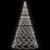 Brad de Crăciun pe catarg, 3000 LED-uri, alb rece, 800 cm GartenMobel Dekor