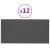 Panouri de perete 12 buc. gri închis 30x15 cm textil 0,54 m² GartenMobel Dekor