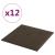 Panouri perete 12 buc. maro, 30x30 cm, piele ecologică 1,08 m² GartenMobel Dekor