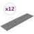 Panouri perete 12 buc. gri 60x15 cm, piele ecologică, 1,08 m² GartenMobel Dekor