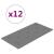 Panouri de perete 12 buc. gri 60x30 cm piele ecologică 2,16 m² GartenMobel Dekor