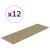 Panouri de perete 12 buc. cappuccino 90x30 cm piele eco 3,24 m² GartenMobel Dekor
