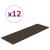 Panouri de perete 12 buc. maro 90x30 cm piele ecologică 3,24 m² GartenMobel Dekor