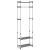 Suport de haine cu 3 niveluri, argintiu, 59x29x192 cm, aluminiu GartenMobel Dekor
